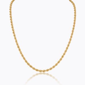 Twisted Rope Yellow Gold Chain
