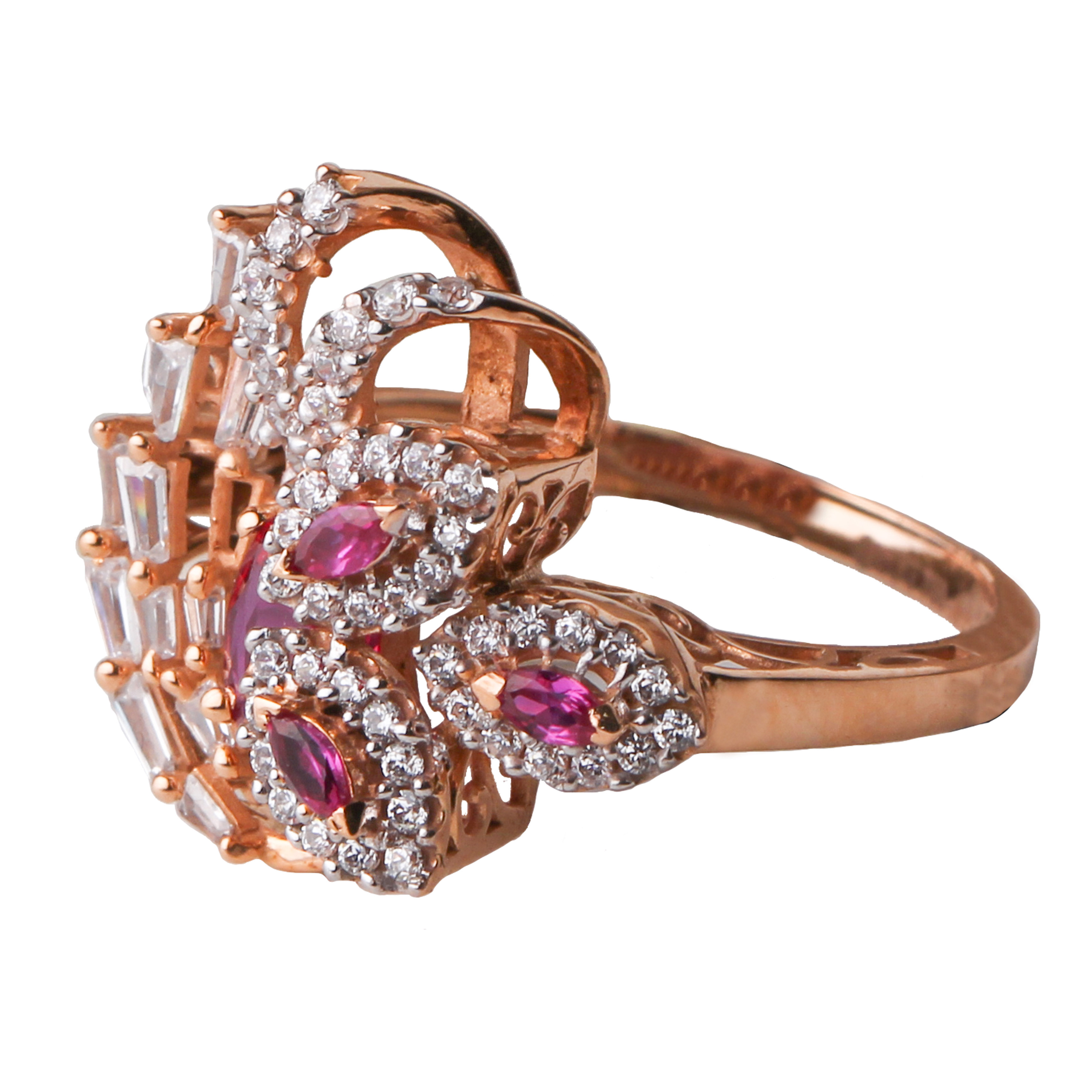 Rosé Radiance Dual-Tone Ring